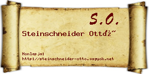 Steinschneider Ottó névjegykártya
